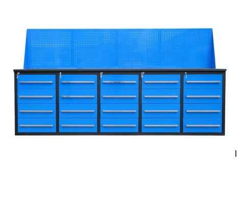 Caja de herramientas de banco de trabajo de acero inoxidable de trabajo pesado para almacenamiento mecánico