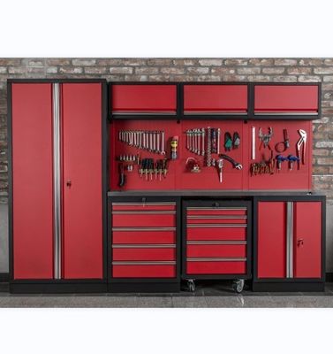 Taller Garage Almacenamiento de herramientas gabinete de trabajo con ruedas y acero laminado en frío