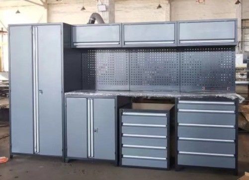 Taller Garage Almacenamiento de herramientas gabinete de trabajo con ruedas y acero laminado en frío