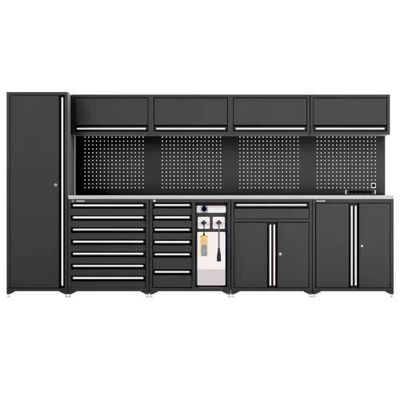 Taller Garage Almacenamiento de herramientas gabinete de trabajo con ruedas y acero laminado en frío