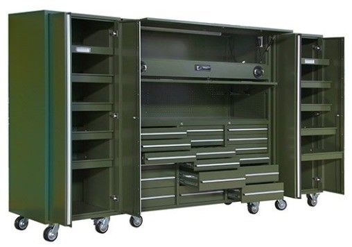 Acceptable OEM ODM de acero laminado en frío 7 Armario de herramientas de cajón con ruedas y esquina de metal