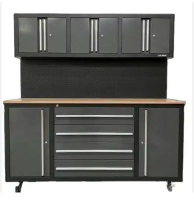 Cabinet de herramientas de trabajo pesado con mango de aluminio de color personalizado para organización de garajes de talleres