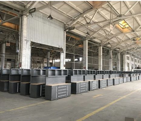 Taller de garaje debe tener armario de hierro con sistema de caja de herramientas de apilamiento modular en ruedas