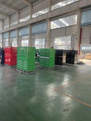 Polvo de revestimiento de acero de acabado 19 cajón 72 &quot;armo de herramientas de metal pesado para taller