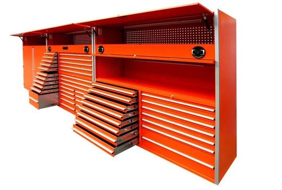 Taller de garaje caja de herramientas de metal profesional de 72 pulgadas caja de herramientas con cajones y ruedas