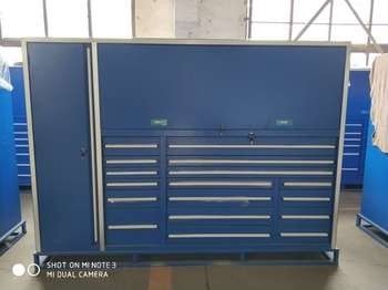 Caja de herramientas de metal de 86 pulgadas y gabinete de almacenamiento para herramientas de garaje de gran tamaño