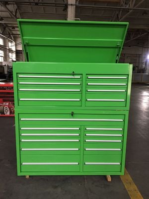 Puertas de aluminio y caja de herramientas de rodadura de acero inoxidable para almacenamiento de equipos de taller