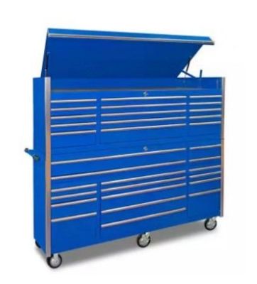 Cuadro de herramientas de almacenamiento de garaje con ruedas pesadas y material de acero laminado en frío
