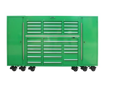 Mecánica de herramientas de reparación de automóviles Set Box Industrial Heavy Duty Tool Box con ruedas y llave de cerradura