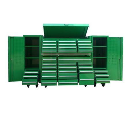 Mecánica de herramientas de reparación de automóviles Set Box Industrial Heavy Duty Tool Box con ruedas y llave de cerradura
