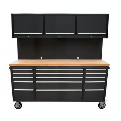 Caja de herramientas mecánicas de estilo cerradura conveniente con gabinete de rodillos y conjunto de extensión de cabello V-Light