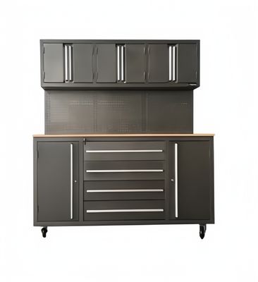 Caja de herramientas mecánicas de estilo cerradura conveniente con gabinete de rodillos y conjunto de extensión de cabello V-Light