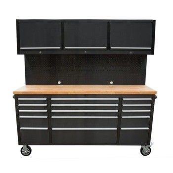 Caja de herramientas mecánicas de estilo cerradura conveniente con gabinete de rodillos y conjunto de extensión de cabello V-Light