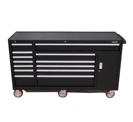 Caja de herramientas mecánicas de estilo cerradura conveniente con gabinete de rodillos y conjunto de extensión de cabello V-Light