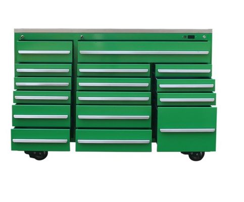 Caja de herramientas mecánicas de estilo cerradura conveniente con gabinete de rodillos y conjunto de extensión de cabello V-Light